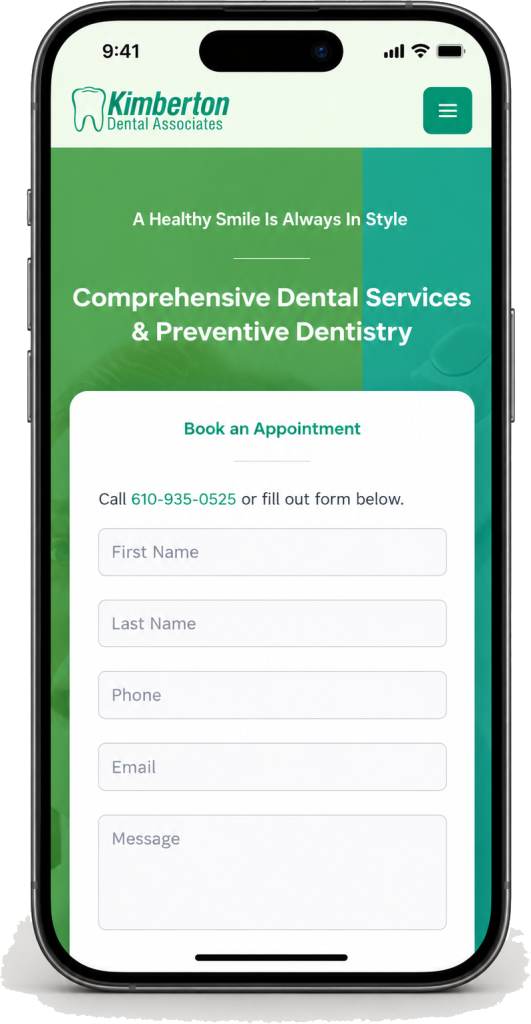 Welcome to Our New Website! Kimberton Dental Associates new website